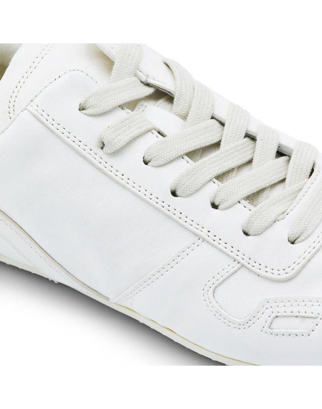 릭오웬스 [해외직구][B47]릭오웬스 RP01F6895LBHX1111 여성 스니커즈 로우탑 WHITE LEATHER SNEAKERS 착용컷