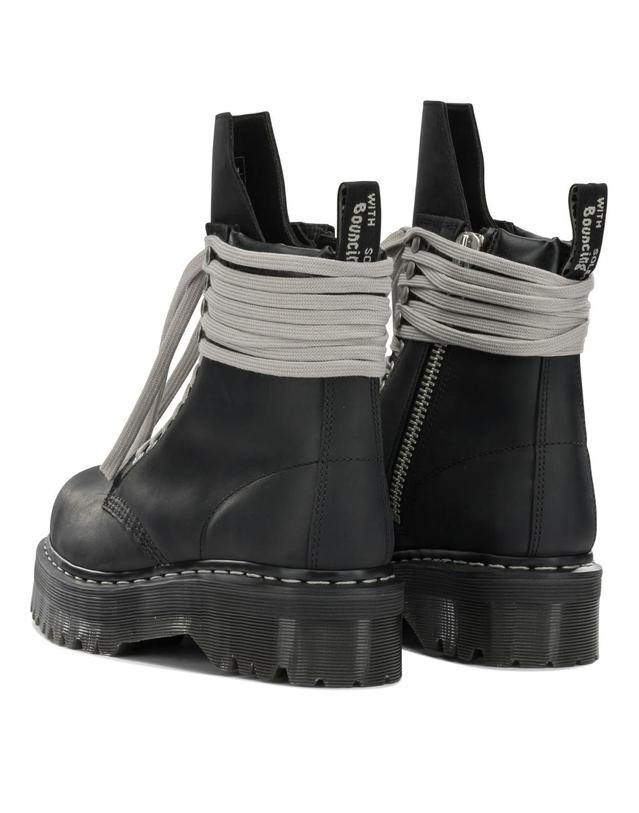 릭오웬스 [해외직구][V90]릭오웬스 DM02F1813300109 남성 바이커부츠 첼시부츠 Rick Owens x Dr Martens Quad Sole Steel Zip Up Ankle Boots 착용컷