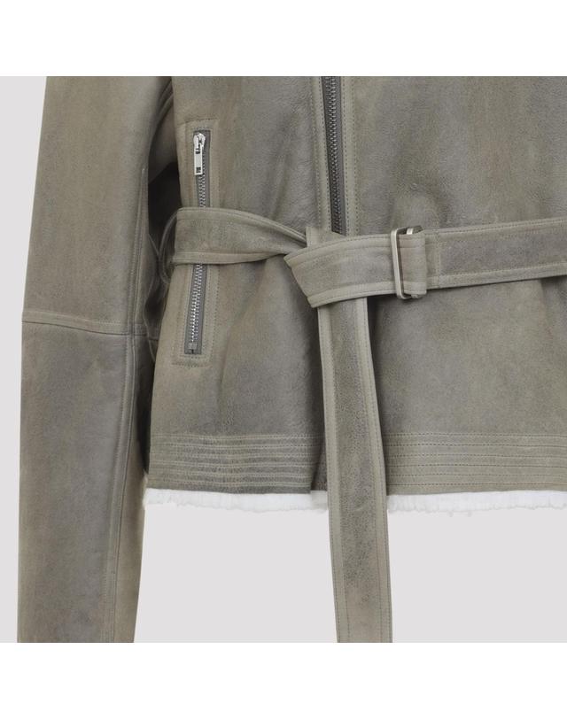릭오웬스 [해외직구][D14]릭오웬스 RP02F5727LSHCTS 4871 DRK PEARL 여성 자켓 코트 아우터 Rick Owens Cropped Flight jacket 착용컷