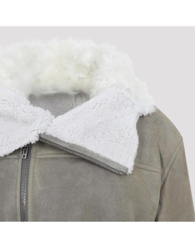 릭오웬스 [해외직구][D14]릭오웬스 RP02F5727LSHCTS 4871 DRK PEARL 여성 자켓 코트 아우터 Rick Owens Cropped Flight jacket 착용컷
