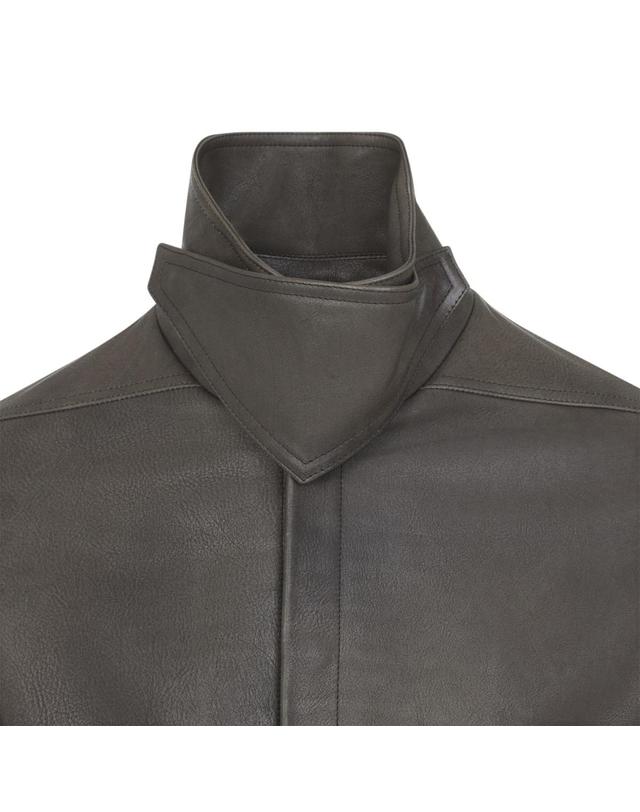 릭오웬스 [해외직구][D14]릭오웬스 RR02F4705LCD 39 WASHED BLACK 남성 자켓 코트 아우터 Rick Owens Tower Alice Leather Jacket 착용컷