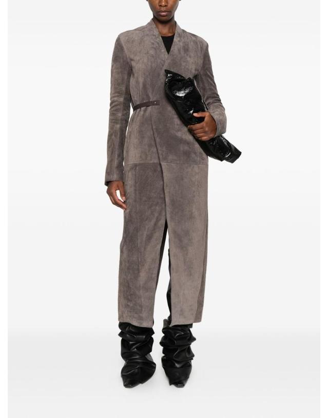 릭오웬스 [해외직구][P13]릭오웬스 RO02F5954LVSH78 여성 코트 트렌치코트 패딩 아우터 RICK OWENS LEATHER LONG COAT 착용컷