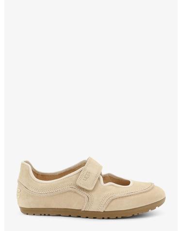 [해외직구][N85]어그 1187530 여성 로퍼 플랫슈즈 발레리나 뮬 UGG Quill Mary suede sneakers with engraved logo on the side