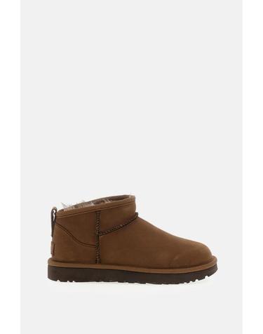 [해외직구][G95]어그 1184556DARKCHESTNUT 여성 앵클부츠 가죽부츠 레인부츠 CLASSIC ULTRA MINI NUBUCK BOOTS