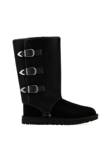 [해외직구][X45]어그 1183491 BLK 여성 앵클부츠 미들 롱부츠 니하이부츠 Black calf hair suede Western boots