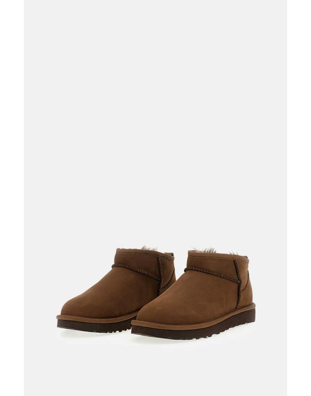어그 [해외직구][G95]어그 1184556DARKCHESTNUT 여성 앵클부츠 가죽부츠 레인부츠 CLASSIC ULTRA MINI NUBUCK BOOTS 착용컷