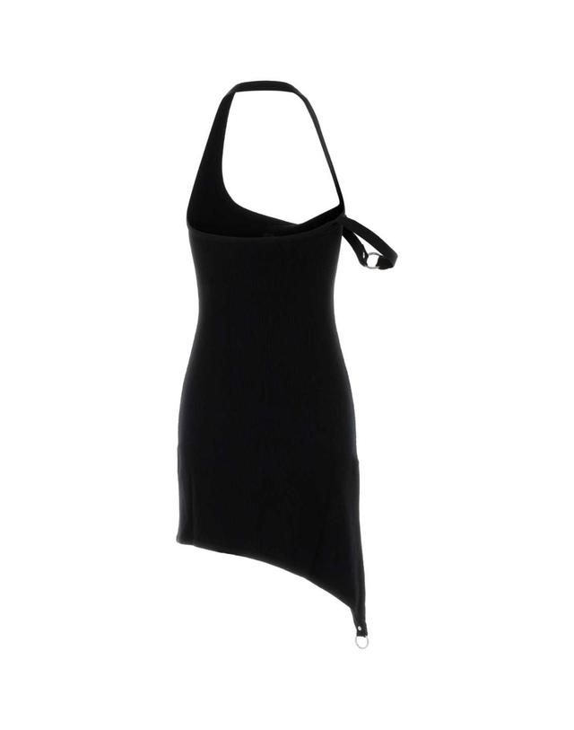 쿠레주 [해외직구][X45]쿠레주 325MRO674FI0001 9999 여성 원피스 롱 미디 미니 드레스 Black viscose blend dress 착용컷