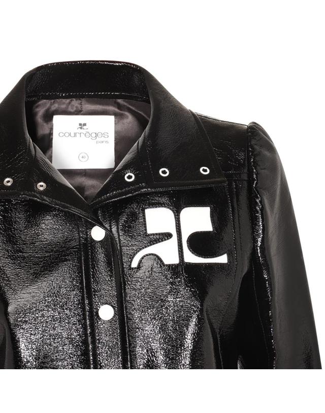 쿠레주 [해외직구][B47]쿠레주 PERCBL005VY00149999 여성 자켓 아우터 BLACK CASUAL JACKET 착용컷