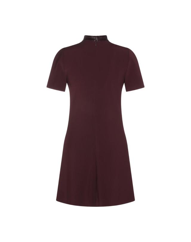 쿠레주 [해외직구][Q11]쿠레주 326CRO920PL01594090 여성 원피스 BURGUNDY MINI DRESS 착용컷