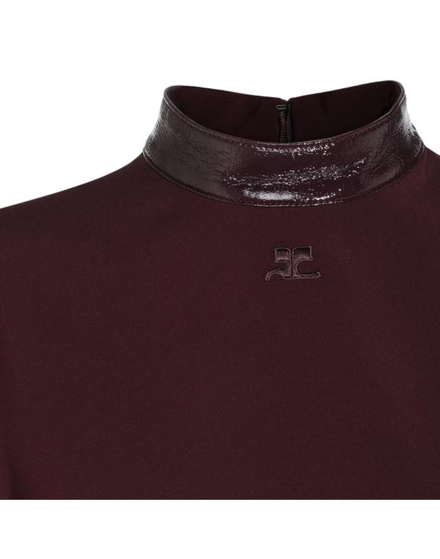쿠레주 [해외직구][Q11]쿠레주 326CRO920PL01594090 여성 원피스 BURGUNDY MINI DRESS 착용컷