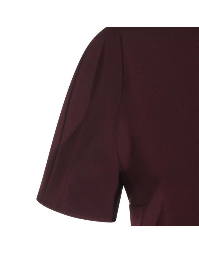 쿠레주 [해외직구][Q11]쿠레주 326CRO920PL01594090 여성 원피스 BURGUNDY MINI DRESS 착용컷