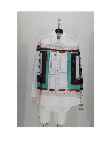 [해외직구][K68]디올옴므 693C506A3275 070 남성 셔츠 남방 긴팔 반팔 DIOR RIVIERA CAMICIA BIANCA