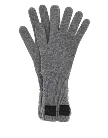 [해외직구][X45]메종마르지엘라 S62TS0078M13198 854 여성 장갑 글로브 니트 가죽 Grey wool blend gloves
