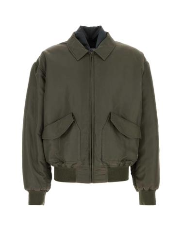 [해외직구][X45]메종마르지엘라 SH2AM0069S53984 814 남성 블레이저 봄버 캐주얼자켓 Olive green nylon bomber jacket