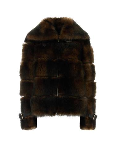 [해외직구][X45]펜디 FM5426AYLH F0QD9 여성 무스탕 퍼코트 퍼자켓 Brown fur