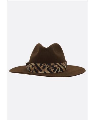 [해외직구][E32]펜디 FXQ710AVP7F0HCU 여성 모자 FENDI wool felt fedora hat