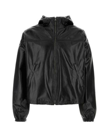 [해외직구][X45]펜디 FPJ166B1ON F0QA1 남성 블레이저 봄버 캐주얼자켓 Black leather jacket