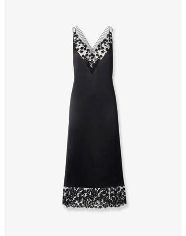 [해외직구][N85]펜디 FDD656 여성 원피스 드레스 점프수트 FENDI Silk and Millefiori lace Midi Dress