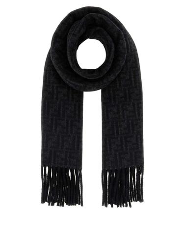 [해외직구][X45]펜디 FXS417B1VZ F1Y8E 남성 스카프 목도리 폴라드 머플러 Black wool and cashmere reversible scarf