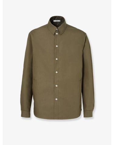 [해외직구][N85]펜디 FW1470 남성 자켓 블레이저 코트 패딩 FENDI Zucca Green FF jacquard nylon blouson
