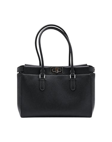 [해외직구][B47]펜디 8BN380B1E3F0QA1 여성 탑핸들백 토트백 BLACK LEATHER PEEKABOO TOTE SMALL BAG