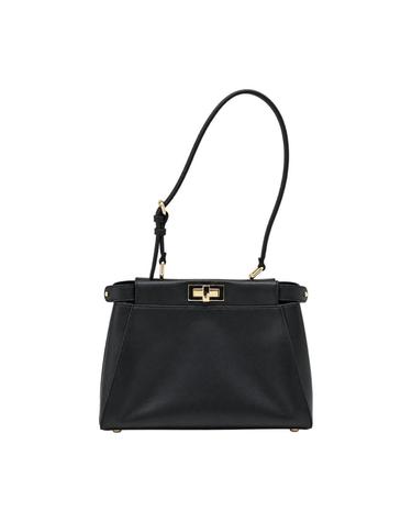 [해외직구][B47]펜디 8BN374B1E6F0QA1 여성 토트백 탑핸들백 가방 BLACK MY PEEKABOO SMALL CALFSKIN LEATHER HANDBAG