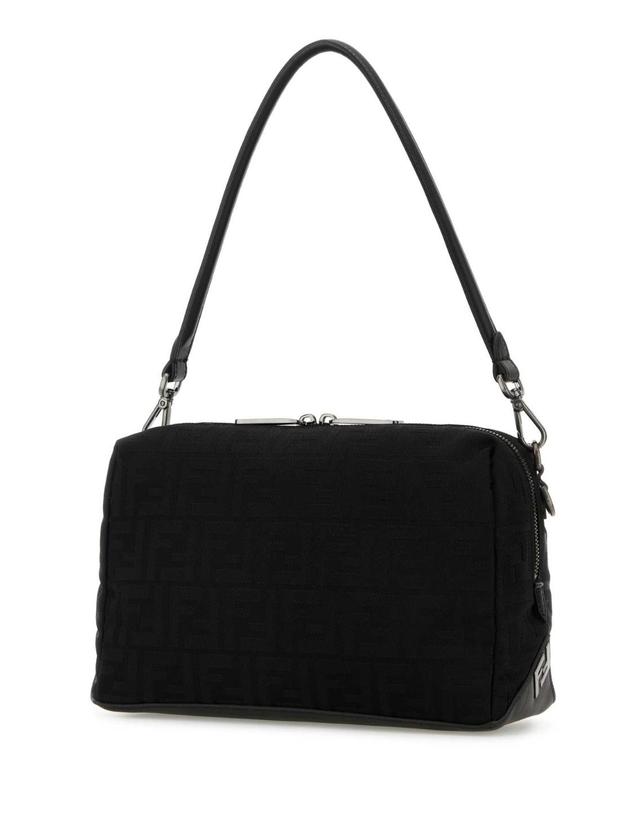 펜디 [해외직구][X45]펜디 7VA672AVC6 F0SAJ 남성 토트백 쇼퍼백 크로스백 Black canvas Lui Medium shoulder bag 착용컷