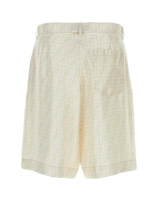 펜디 [해외직구][X45]펜디 FB1014AKEE F1H48 남성 반바지 버뮤다팬츠 숏팬츠 쇼츠 Embroidered silk bermuda shorts 착용컷