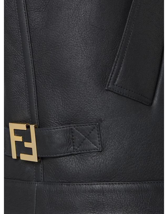 펜디 [해외직구][N85]펜디 FM5434 여성 자켓 블레이저 코트 패딩 FENDI Sleeveless sheepskin jacket 착용컷