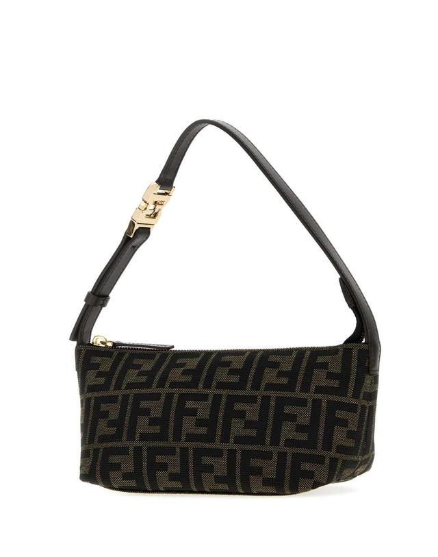 펜디 [해외직구][X45]펜디 8BS124B17A F14YN 여성 토트백 쇼퍼백 탑핸들백 핸드백 Embroidered jacquard small Vanity handbag 착용컷