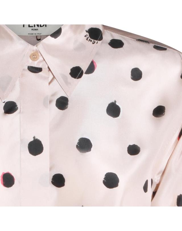펜디 [해외직구][B47]펜디 FS8312AVJQF1UKB 여성 셔츠 남방 블라우스 BEIGE SILK SHIRT 착용컷