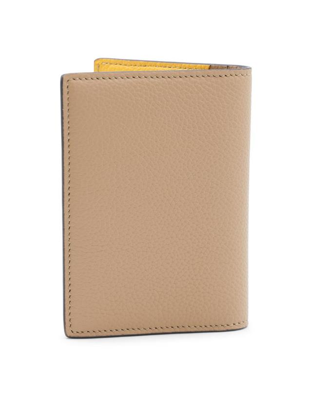 펜디 [해외직구][B47]펜디 7M0381B09XF1X5F 남성 카드지갑 카드홀더 YELLOW AND BROWN LEATHER VERTICAL CARD HOLDER 착용컷