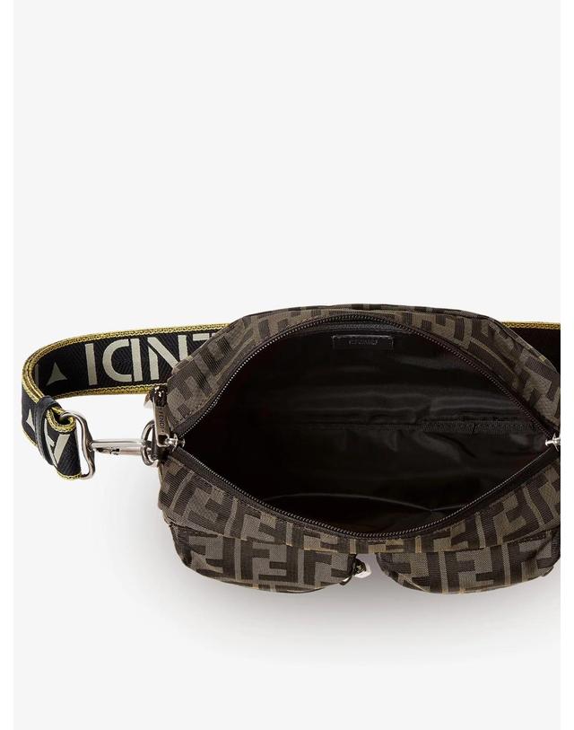 펜디 [해외직구][N85]펜디 7VA695 남성 벨트백 힙색 범백 FENDI Camera Case Superlight FF Zucca Fabric crossbody bag 착용컷