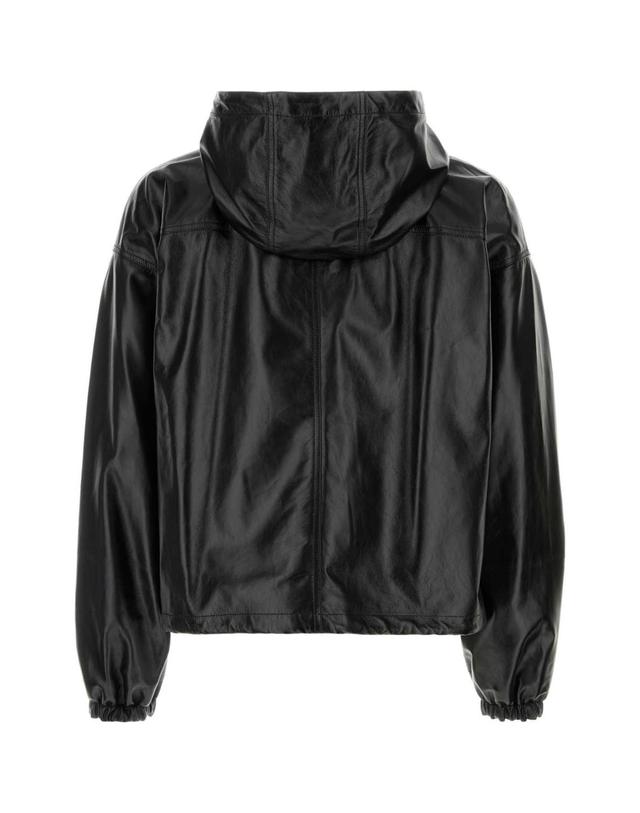 펜디 [해외직구][X45]펜디 FPJ166B1ON F0QA1 남성 블레이저 봄버 캐주얼자켓 Black leather jacket 착용컷