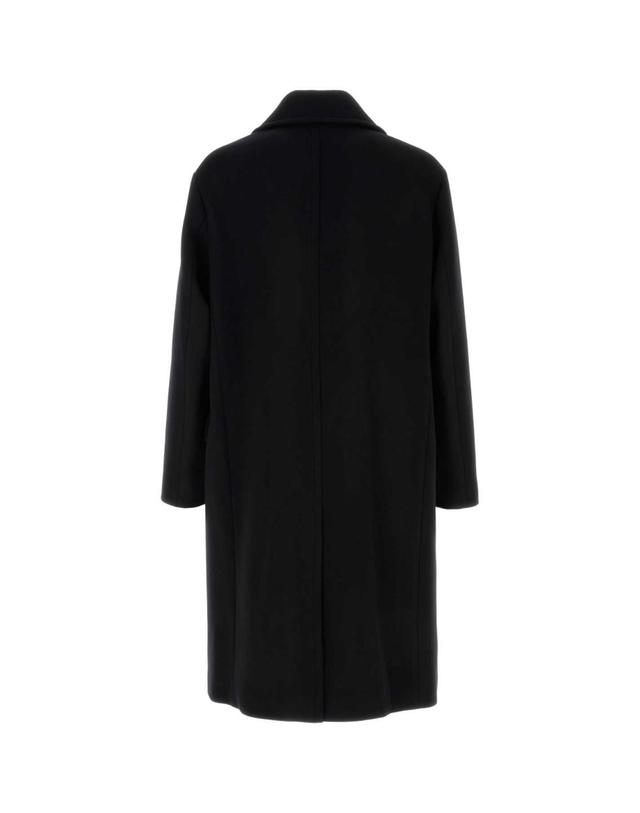 펜디 [해외직구][X45]펜디 FF0879B1HM F0QA1 남성 코트 하프 롱 트렌치 오버 Black wool blend coat 착용컷