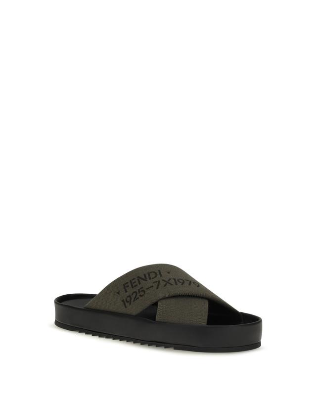 펜디 [해외직구][K68]펜디 7X1979B1RH F1Y25 남성 샌들 슬리퍼 플립플랍 조리 Double Slide Sandals 착용컷