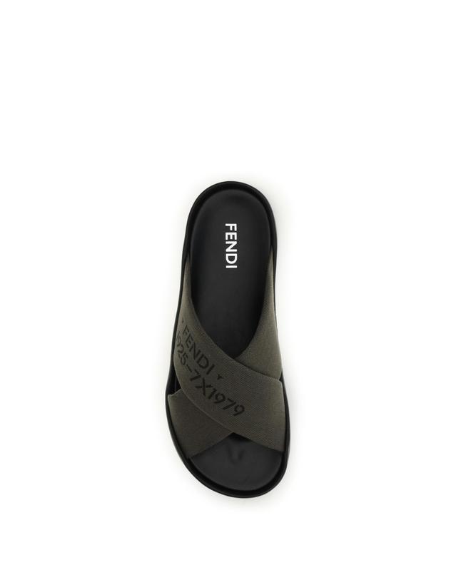 펜디 [해외직구][K68]펜디 7X1979B1RH F1Y25 남성 샌들 슬리퍼 플립플랍 조리 Double Slide Sandals 착용컷