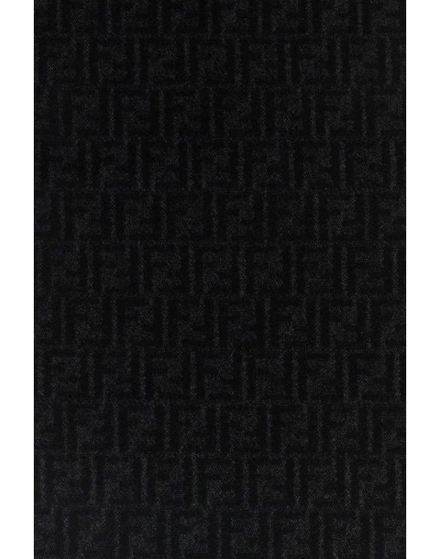 펜디 [해외직구][X45]펜디 FXS417B1VZ F1Y8E 남성 스카프 목도리 폴라드 머플러 Black wool and cashmere reversible scarf 착용컷