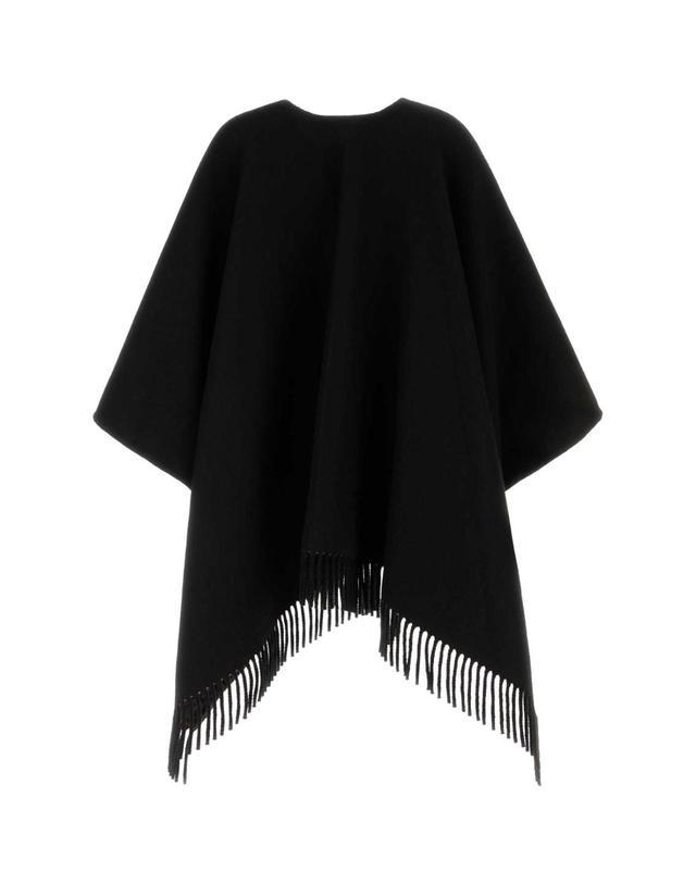 펜디 [해외직구][X45]펜디 FXX041B1VZ F0VAT 여성 스카프 목도리 머플러 Black cashmere and wool reversible cape 착용컷