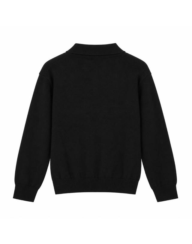 펜디 [해외직구][S27]펜디 JUG230B1L9F0QA1 키즈 폴로 카라티 키즈폴로티 아동복 어린이 아동복 유아동 남아 여아 보이즈 걸즈 BLACK POLO SHIRT 착용컷