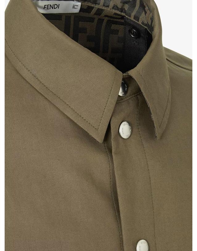 펜디 [해외직구][N85]펜디 FW1470 남성 자켓 블레이저 코트 패딩 FENDI Zucca Green FF jacquard nylon blouson 착용컷