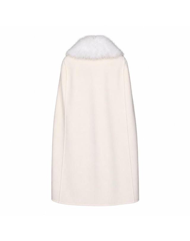 펜디 [해외직구][B47]펜디 FF6201B1HCF0QM0 여성 코트 케이프 숄 OFF WHITE WOOL CAPE 착용컷