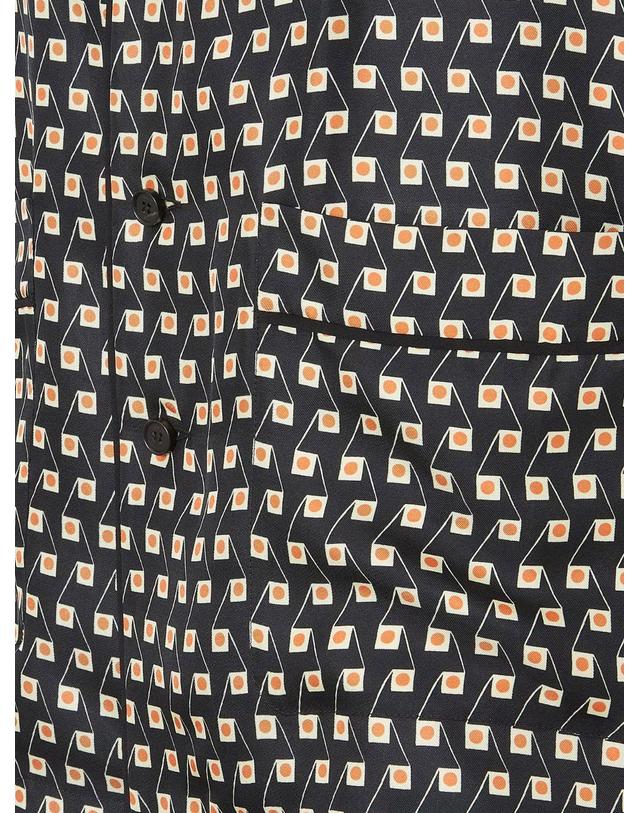 펜디 [해외직구][N85]펜디 FS8378 여성 셔츠 블라우스 남방 FENDI Pajamas printed silk shirt 착용컷