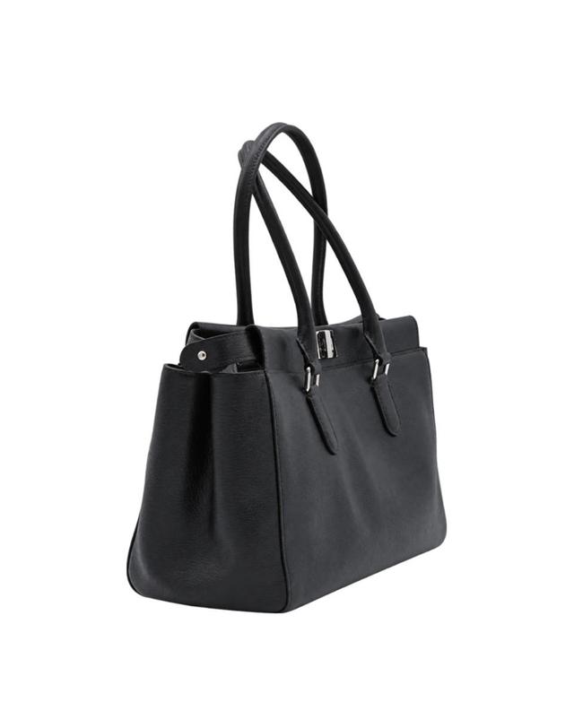 펜디 [해외직구][B47]펜디 8BN380B1E3F0QA1 여성 탑핸들백 토트백 BLACK LEATHER PEEKABOO TOTE SMALL BAG 착용컷