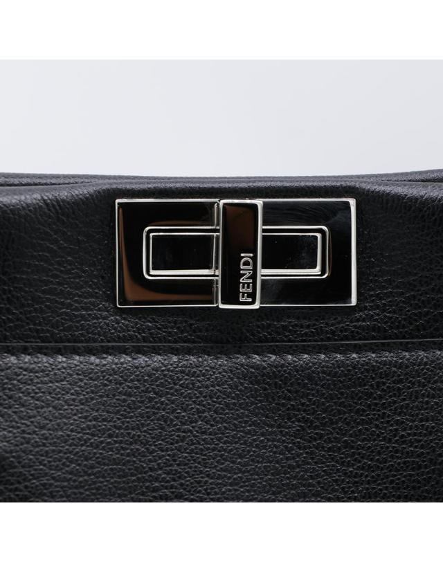 펜디 [해외직구][B47]펜디 8BN380B1E3F0QA1 여성 탑핸들백 토트백 BLACK LEATHER PEEKABOO TOTE SMALL BAG 착용컷
