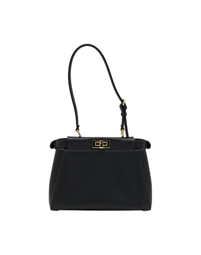펜디 [해외직구][B47]펜디 8BN374B1E6F0QA1 여성 토트백 탑핸들백 가방 BLACK MY PEEKABOO SMALL CALFSKIN LEATHER HANDBAG 착용컷