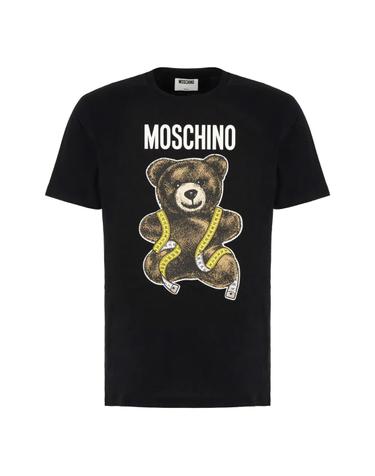 [해외직구][W63]모스키노 07105241 1555 남성 티셔츠 상의 탑 T shirt in cotone