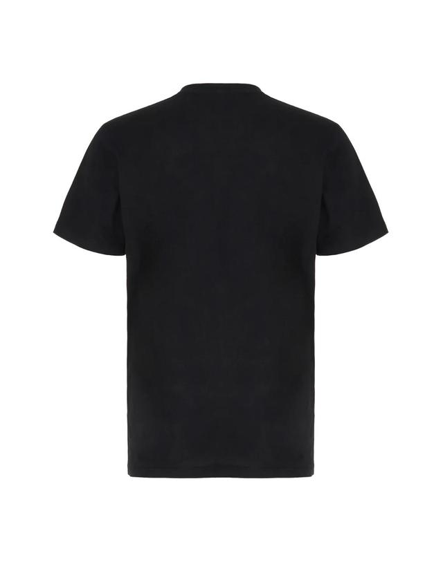 모스키노 [해외직구][W63]모스키노 07105241 1555 남성 티셔츠 상의 탑 T shirt in cotone 착용컷