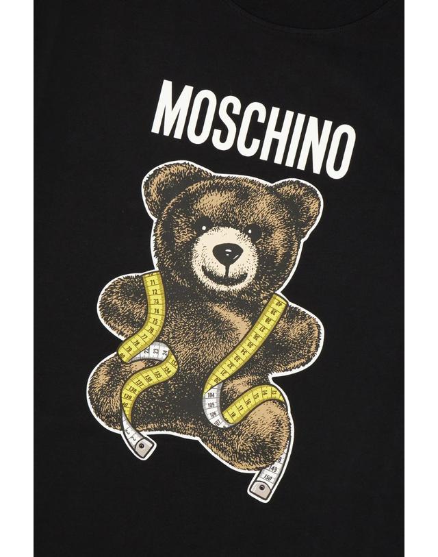 모스키노 [해외직구][W63]모스키노 07105241 1555 남성 티셔츠 상의 탑 T shirt in cotone 착용컷