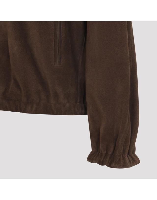 모스키노 [해외직구][D14]모스키노 262DA37035472 0102 MARRONE 여성 자켓 코트 아우터 Moschino Suede Jacket 착용컷